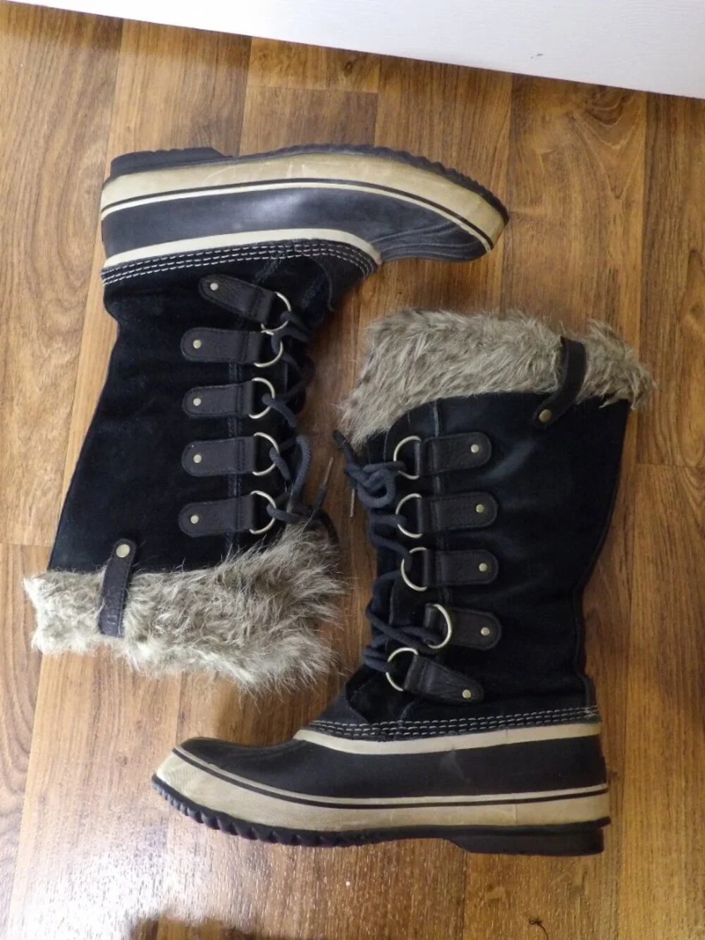 Sorel Joan of Arctic Waterproof Boots Black Size 12